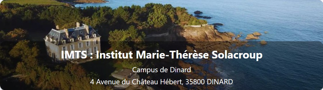 Panoramique sur le château Hébert, siège de la 
                Fondation Solacroup-Hébert, situé à Dinard en Bretagne.